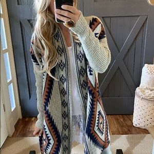 Aztec Cardigan Sweater